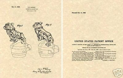 vintage 1932 mack truck bulldog us patent hood ornament time