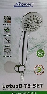 Chrome Finish Rain Handheld shower head   3.5 with 5 feet hose.5 