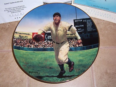 Newly listed Tris Speaker The Gray Eagle Bradford Baseball Plate