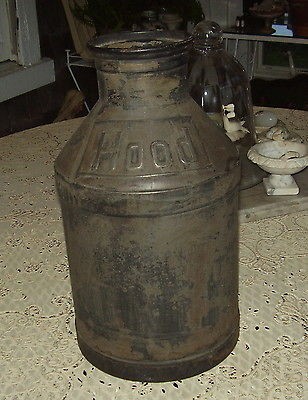 vintage hood milk can 2 3 gallons 14 tall returns