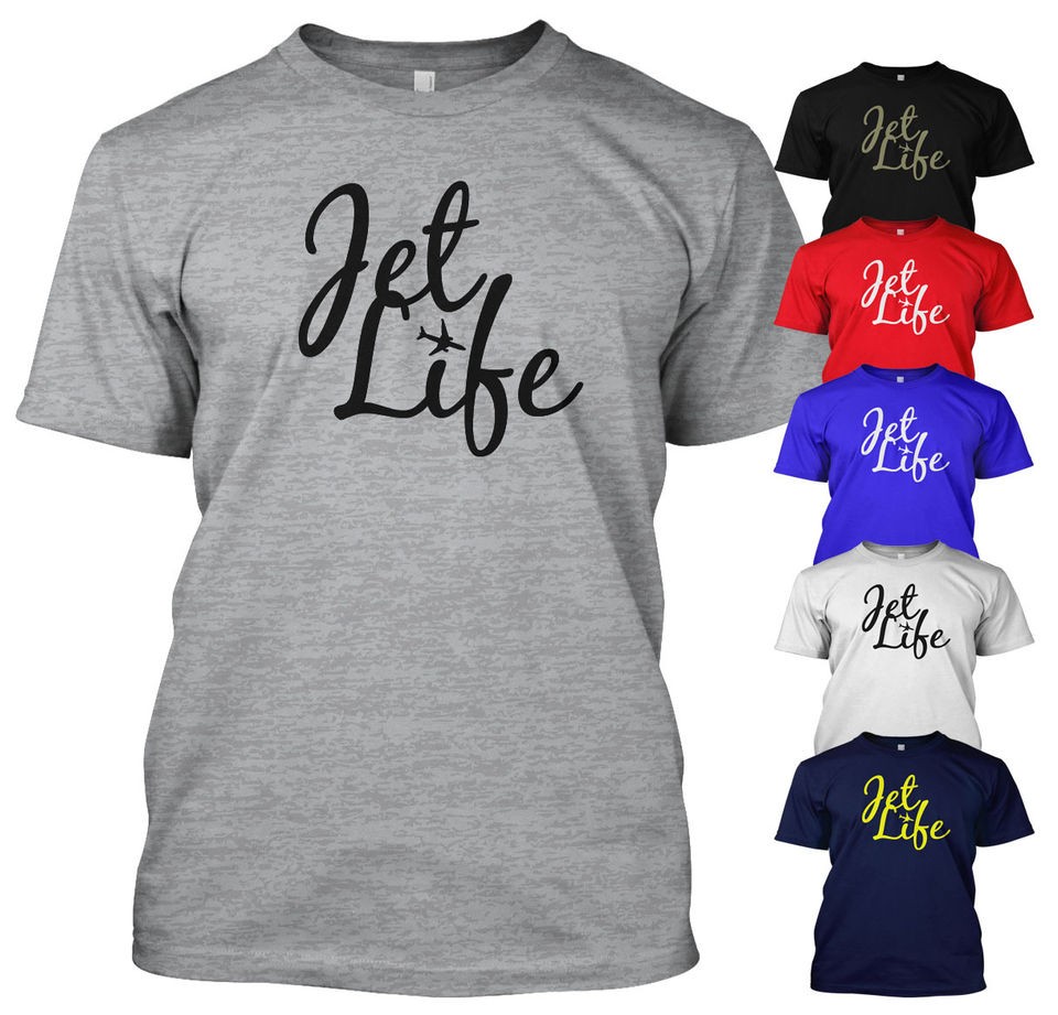 JET LIFE T SHIRT CURREN$Y TSHIRT JET LIFE CREW TAYLOR GANG CURRENCY 