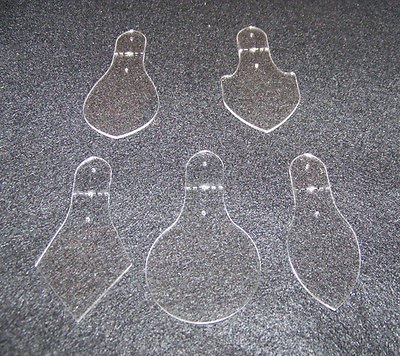 KEYFOB TEMPLATE SET FOR LEATHER CRAFT   5 PIECE      NEW