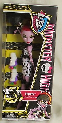 NEW MONSTER HIGH SKULTIMATE ROLLER MAZE OPERETTA 10 INCH DOLL W 