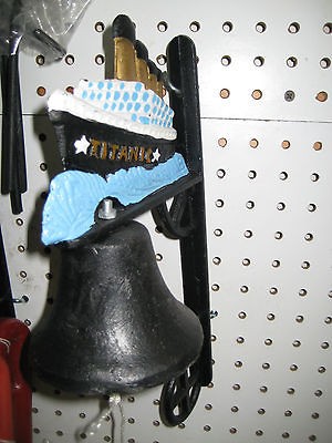Titanic Dinner/Supper Bell Cast Iron Wall Mount Or Outdoor Mount REAL 