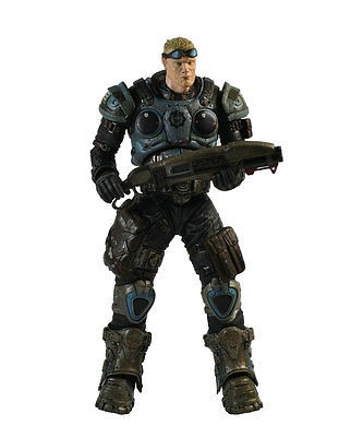 ANYA STROUD figure with a PINK LANCER GEARS OF WAR 3 SERIES 1 by 