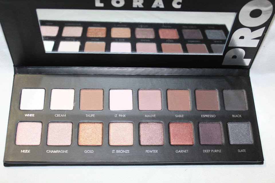 LORAC PRO Palette 16 ultra pigmented eyeshadows+travel size eye primer 