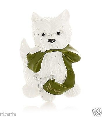 2012 HARRODS WEST HIGHLAND WHITE TERRIER DOG WESTIE DOG FRIDGE MAGNET