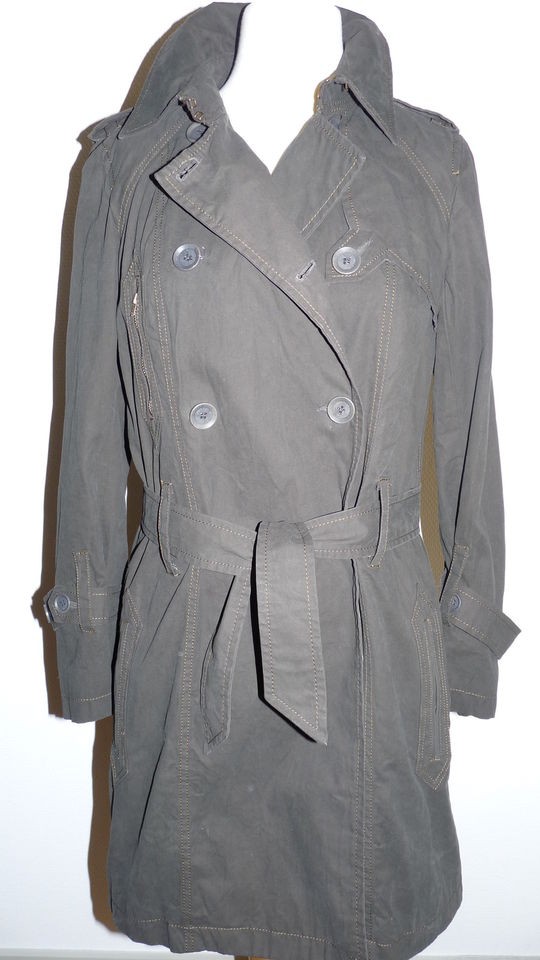 GENUINE ISABEL MARANT TRENCH COAT main line DARK GREEN SIZE 2 +free 