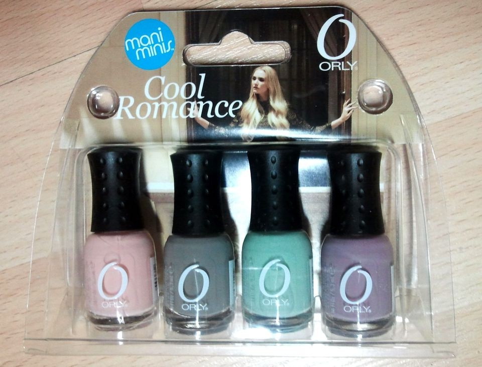 ORLY COOL ROMANCE MANI MINIS 4 MINI BOTTLES COLLECTION COMBO.