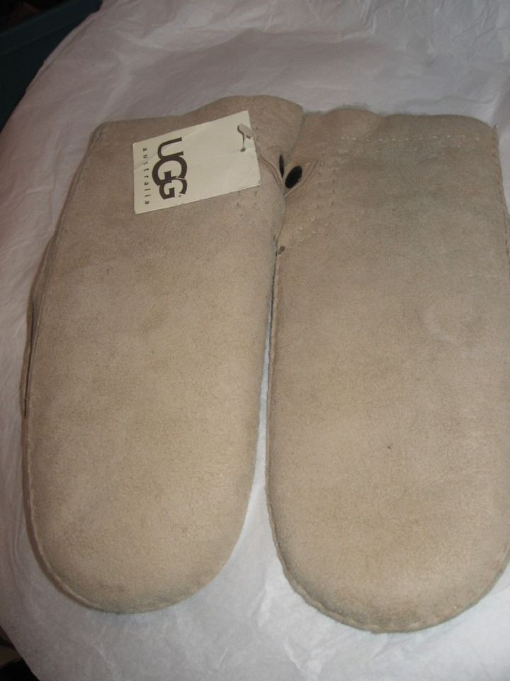 ugg australia shearling mitten sand l xl