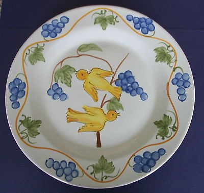 Lillian Vernon Hand Painted Pottery Collector Plate Made In Italy 