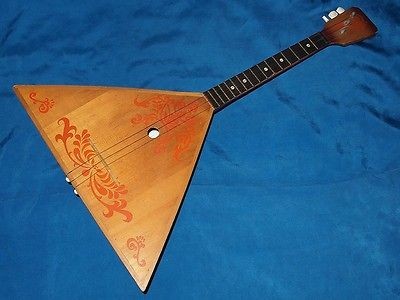 BALALAIKA Russian folk instrument 3 strings LENINGRAD FACTORY USSR 