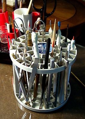 M00147 MOREZMORE Multi Bin Multibin Holder Tool Brush Pen Organizer 