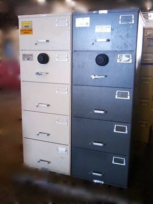 Mosler 5 Drawer File Safe GSA Class 6 Security Cabinet X07 X08 X09 