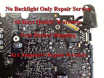 No Backlight ONLY MacBook Pro 13 A1278 Logic Board Motherboard Repair 