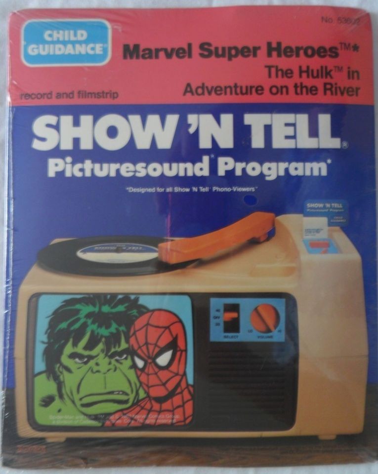   Picturesound Program & Filmstrip MARVEL   The Incredible Hulk NEW