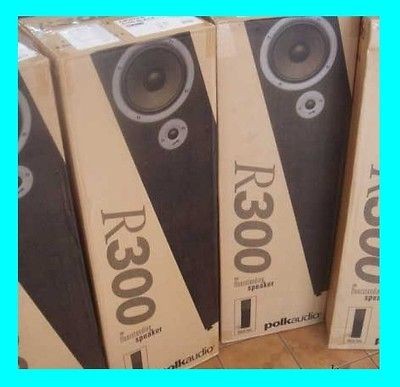   R300 HOME THEATER TOWER FLOOR STANDING SPEAKERS ★ BLACK ★ NEW