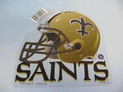 nfl new orleans saints football helmet window decal new time