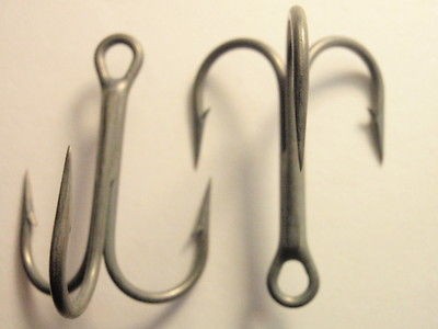 25 Eagle Claw Lazer Sharp 1/0 Nickle Teflon   4X Strong Treble Fish 