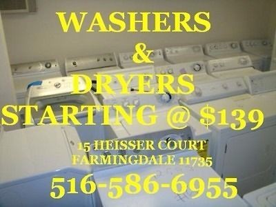 Certified Preowned Dryers, Whirlpool, GE, Kenmore, Maytag, Etc.