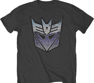 TRANSFORMERS VINTAGE STYLE DECEPTICON T SHIRT SM MED LG XL 2XL