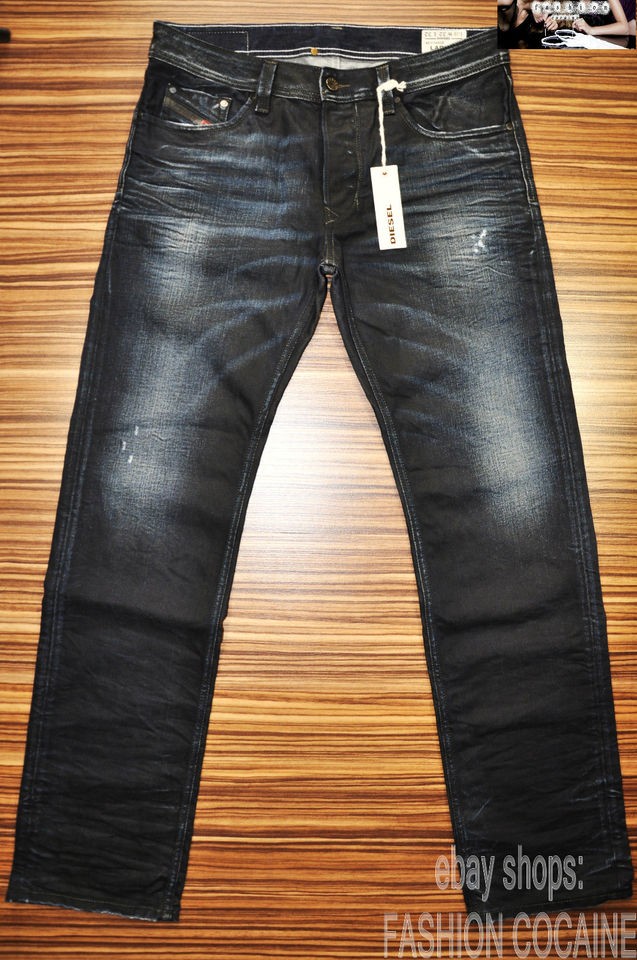 DIESEL LARKEE DARK 0880F MENS JEANS BRAND NEW REGULAR FIT STRAIGHT LEG 