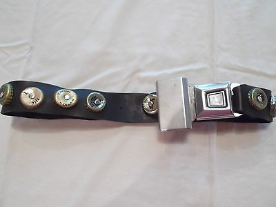   Recycle Revolution USA Seat Belt Beer Bottle Cap Rubber Tire Belt 31