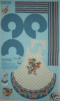 amy s apron retro fruit craft fabric panel time left