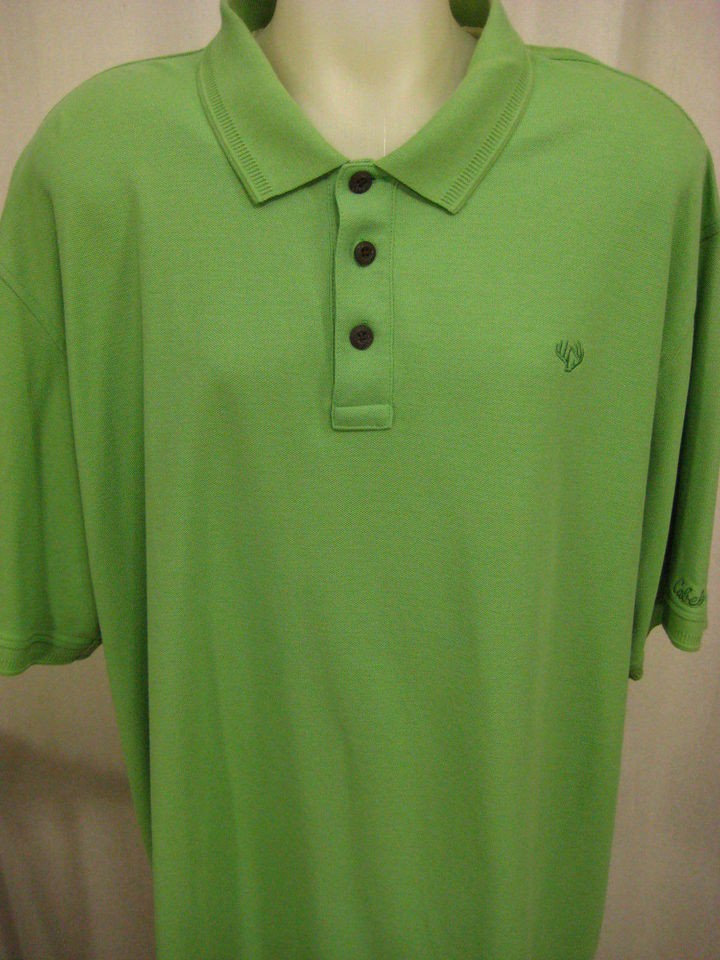 Mens Cabelas Outfitters Series short sleeve polo golf shirt size 3XL 