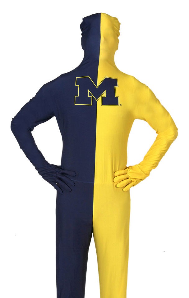 Michigan Wolverines Second Skin Invisible Man Bodysuit Costume