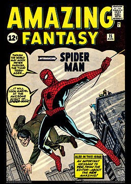 AMAZING FANTASY #15 (Spider Man Debut Aug. 1962) Marvel Comics Poster 