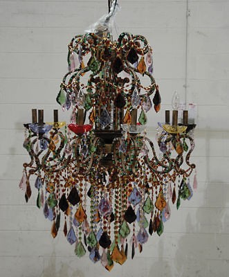 FABULOUS MILANO MEDIUM MULTI COLOR CRYSTALS CHANDELIER,CHIC