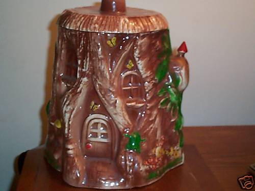 vintage twin winton tree house cookie jar rare time left