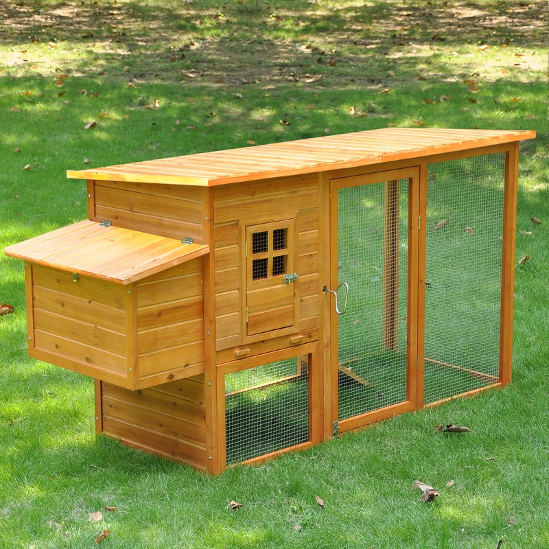   Chicken Coop Nest Box Run Backyard Hen House Poultry Cage Rabbit Hutch