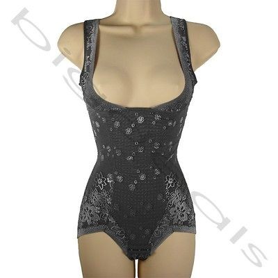 Ultra Thin Invisible Full Body Shaper Waist Cincher L Large Underbust 