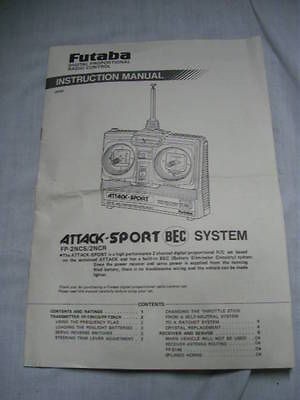   MANUAL ATTACK SPORT FP 2NCS/2NCR RC RADIO CONTROL INSTRUCTION