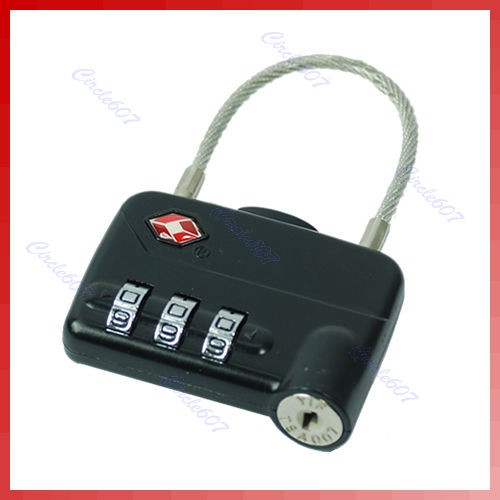   Digit Combination Travel Luggage Suitcase Lock Padlock Blue