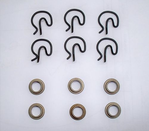   SHIFTER CLIP KIT 6 STEEL BUSHINGS & 6 STEEL CLIPS MUNCIE 4 SPEED