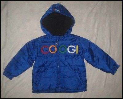 NWT COOGI BOYS WINTER JACKET COAT SIZE 18 MONTHS BLUE MRSP $75