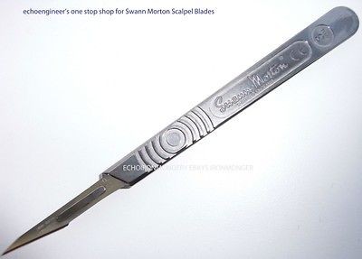 SWANN MORTON GRAPHIC ART KITS, SCALPEL HANDLE PLUS 10 BLADES, MADE IN 