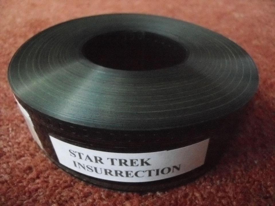 35mm STAR TREK INSURRECTION trailer. Patrick Stewart film cells.