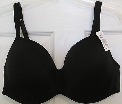 ESSENTIAL BODYWEAR FULL COV/UNDERWIRE BRA 42D ~#1107 AUDREY BLACK NWT 