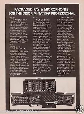 1976 peavey pa 120 standard pa 400 print ad time