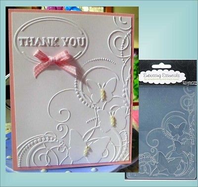 Butterfly Corner Universal Embossing Folder by Darice for All Standard 