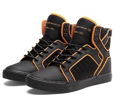 supra skytop flynn black orange tron sz 8 12 s18173