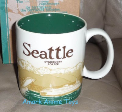 starbucks 16 ounce 2009 global series seattle mug new time