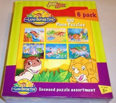 the land before time 6 pack puzzle set one day