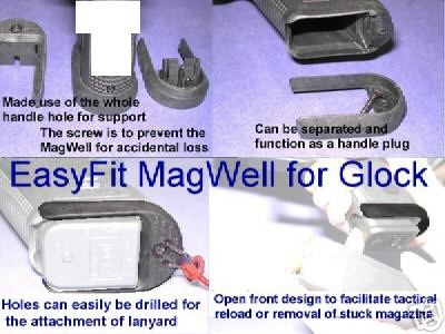 Newly listed Magazine Well Magwell Mag fit Glock 17 22 35 in holster