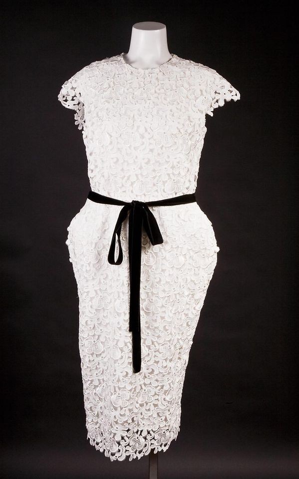 Tom Ford Stunning NWT $9500 White Lace Cap Sleeve Dress SZ 40 50598