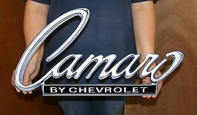 camaro metal sign 1968 69 header deck photosteel time left